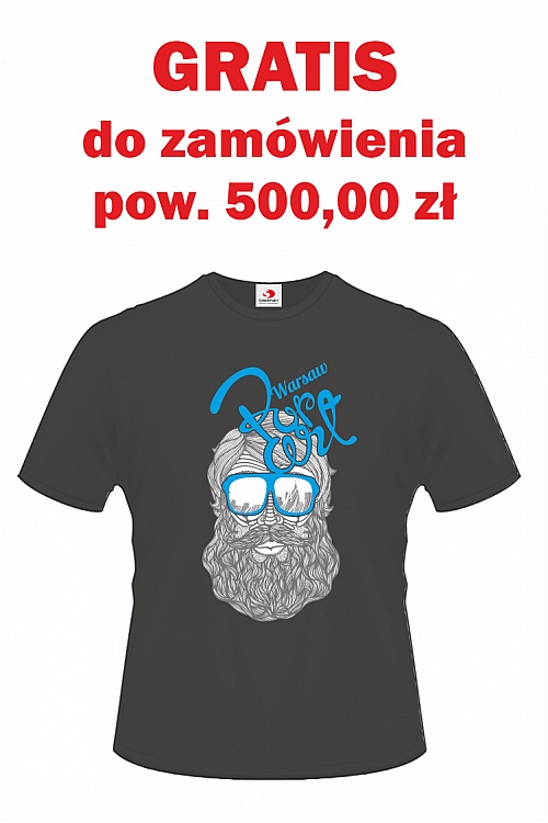 GRATIS T-shirt Unisex z nadrukiem Warsaw Pop Art - Zdjęcie