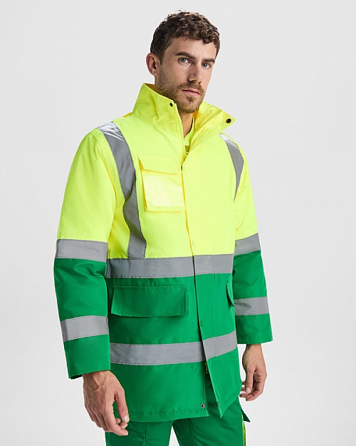 High-visibility parka Roly Merak 395 g (HV9320) - Photo