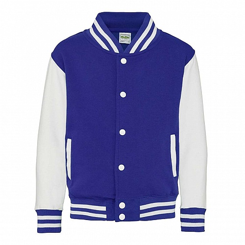 JUST HOODS KIDS VARSITY JACKET (AWJH043J) - Photo