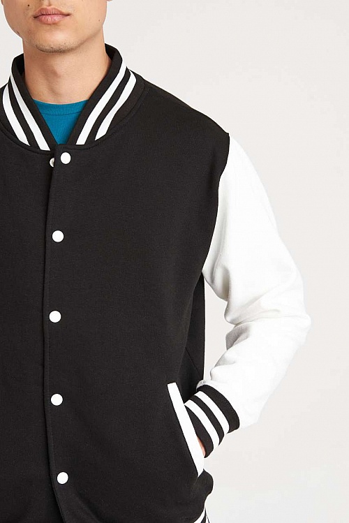 JUST HOODS VARSITY JACKET (AWJH043) - Photo