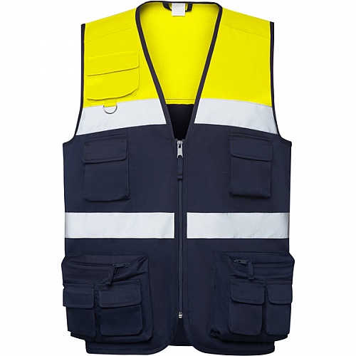 Kamizelka ostrzegawcza wielokieszeniowa Roly Beta 200/250 g (HV9323) - Zdjęcie