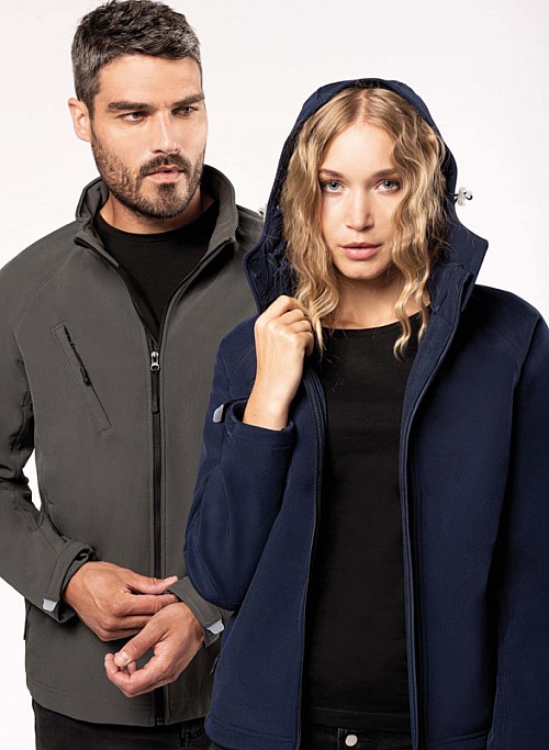 Kariban Ladies Hooded Softshell Jacket 340g(KA414) - Photo