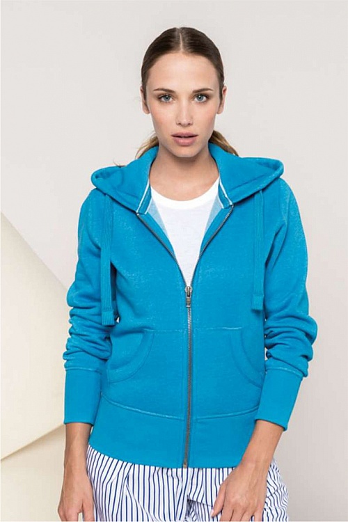 Kariban Ladies Melange Full Zip Hooded 300g(KA461) - Zdjęcie