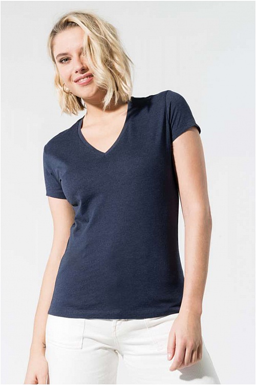 Kariban Ladies Organic V-Neck T-Shirt (KA396) - Zdjęcie