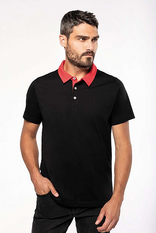 Kariban Men Two-Tone Jersey Polo 180g (KA260) - Zdjęcie