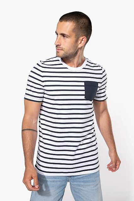 Kariban Striped Sailor Pocket T-Shirt (KA378) - Zdjęcie