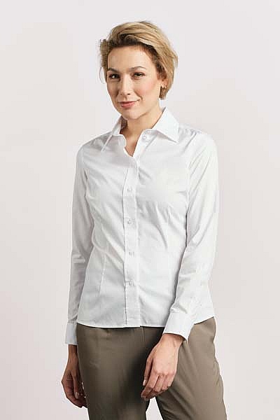 Koszula damska z długim rękawem Promodoro Women’s Poplin Shirt LS (P-6315) - Zdjęcie