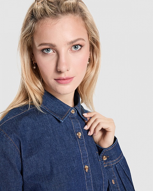 Koszula jeansowa damska Roly Lujan Woman 210 g (CM6707) - Zdjęcie