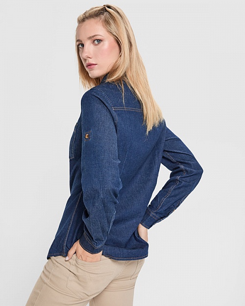 Koszula jeansowa damska Roly Lujan Woman 210 g (CM6707) - Zdjęcie
