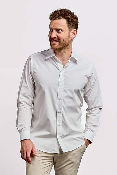 Koszula męska z długim rękawem Promodoro Men’s Poplin Shirt Longsleeve (P-6310) - Zdjęcie