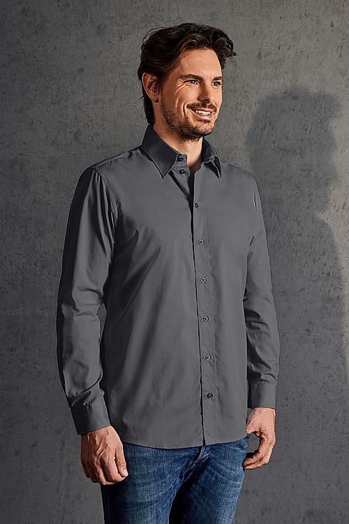 Koszula męska z długim rękawem Promodoro Men’s Poplin Shirt Longsleeve (P-6310) - Zdjęcie