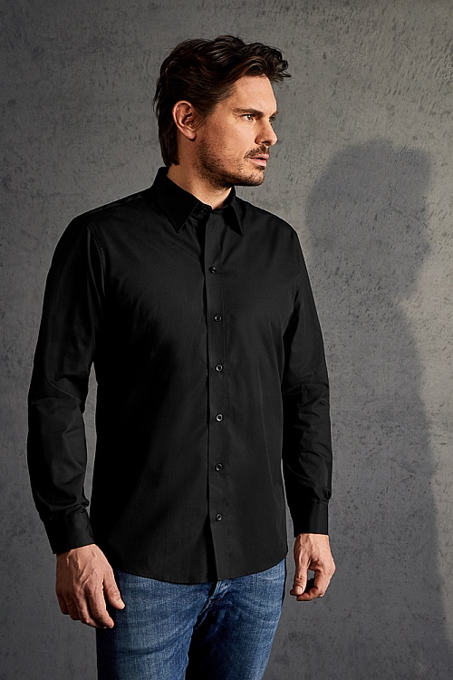 Koszula męska z długim rękawem Promodoro Men’s Poplin Shirt Longsleeve (P-6310) - Zdjęcie
