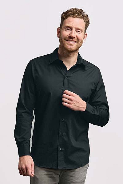 Koszula męska z długim rękawem Promodoro Men’s Poplin Shirt Longsleeve (P-6310) - Zdjęcie