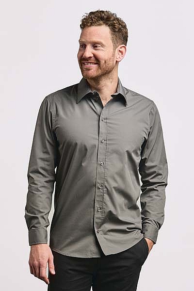 Koszula męska z długim rękawem Promodoro Men’s Poplin Shirt Longsleeve (P-6310) - Zdjęcie