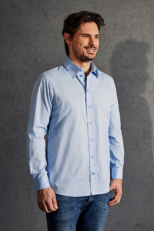 Koszula męska z długim rękawem Promodoro Men’s Poplin Shirt Longsleeve (P-6310) - Zdjęcie