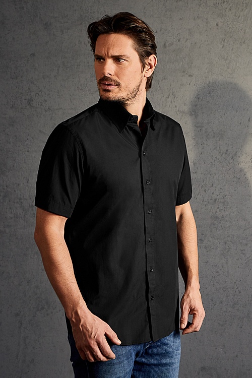 Koszula męska z krótkim rękawem Promodoro Poplin Shirt (P-6300) - Zdjęcie