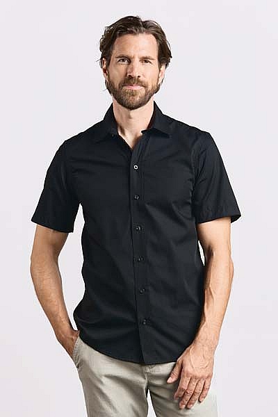 Koszula męska z krótkim rękawem Promodoro Poplin Shirt (P-6300) - Zdjęcie