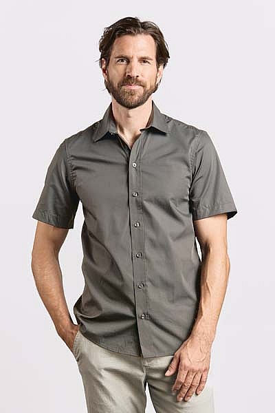 Koszula męska z krótkim rękawem Promodoro Poplin Shirt (P-6300) - Zdjęcie