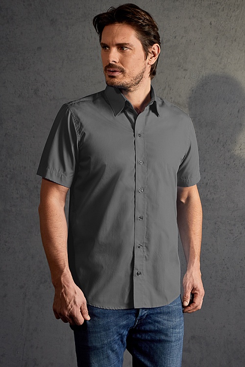 Koszula męska z krótkim rękawem Promodoro Poplin Shirt (P-6300) - Zdjęcie
