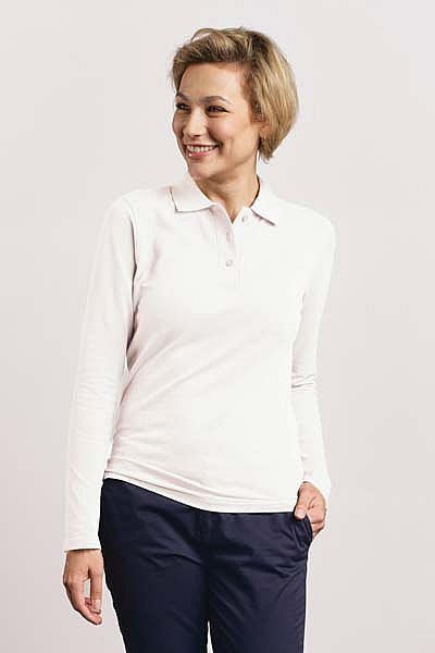 Koszulka polo damska z długim rękawem Promodoro Women’s Heavy Polo Longsleeve (P-4605) - Zdjęcie
