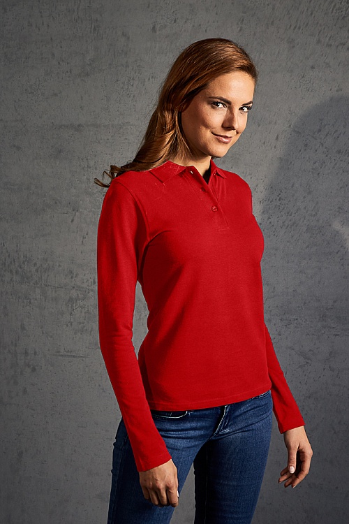Koszulka polo damska z długim rękawem Promodoro Women’s Heavy Polo Longsleeve (P-4605) - Zdjęcie