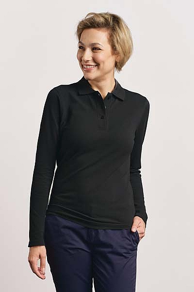 Koszulka polo damska z długim rękawem Promodoro Women’s Heavy Polo Longsleeve (P-4605) - Zdjęcie