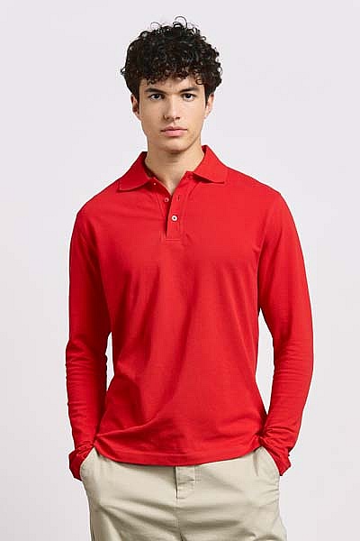 Koszulka polo męska z długim rękawem Promodoro Men’s Heavy Polo Longsleeve (P-4600) - Zdjęcie
