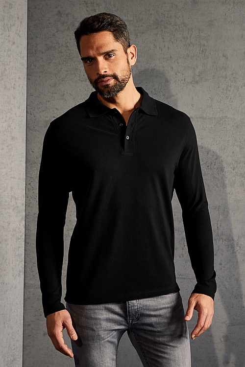 Koszulka polo męska z długim rękawem Promodoro Men’s Heavy Polo Longsleeve (P-4600) - Zdjęcie