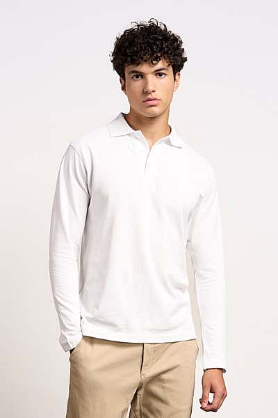 Koszulka polo męska z długim rękawem Promodoro Men’s Heavy Polo Longsleeve (P-4600) - Zdjęcie