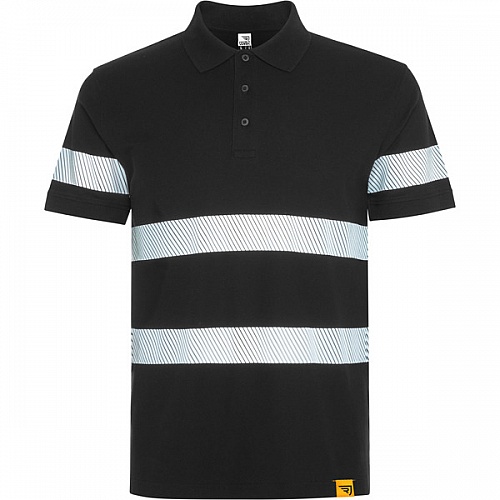 Koszulka polo odblaskowa unisex Roly Foran 220 g (HV9324) - Zdjęcie