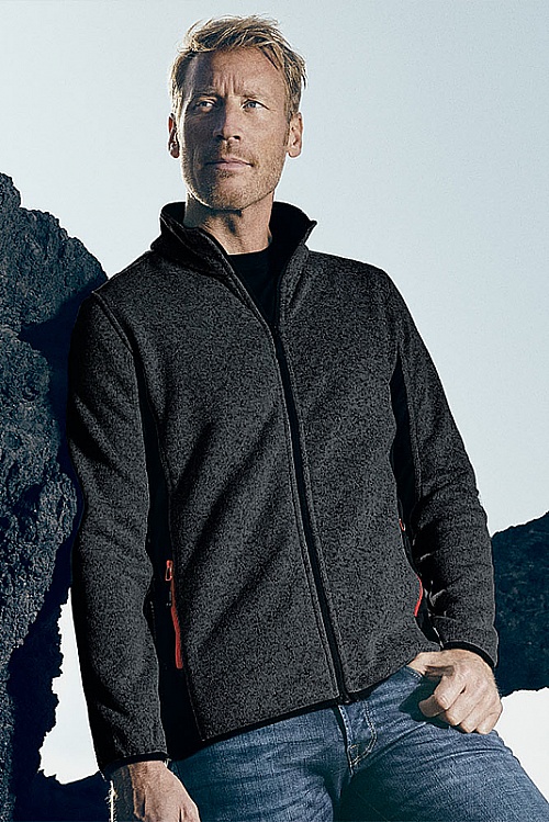 Kurtka polarowa męska Promodoro Knit Jacket Workwear (P-7700) - Zdjęcie