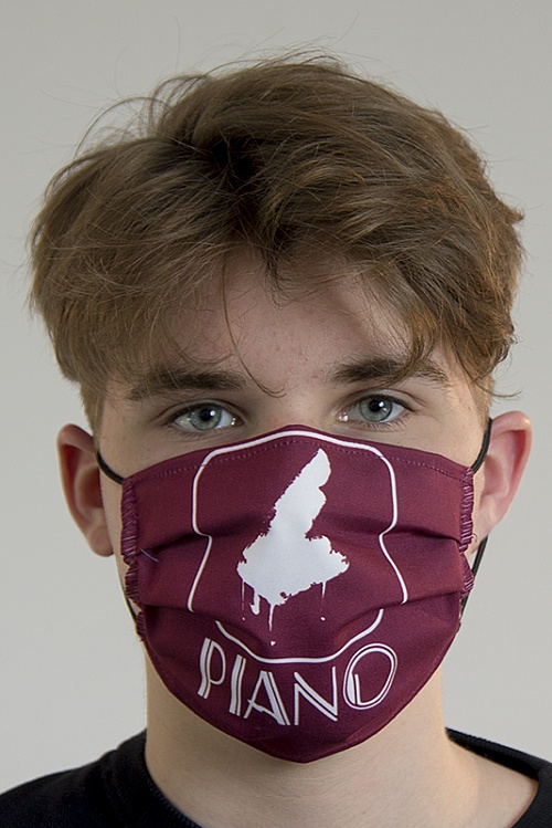 Maska wielorazowa z nadrukiem sublimacyjnym (BHP) - Zdjęcie