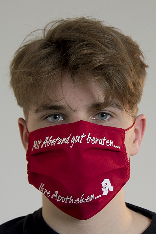 Maska wielorazowa z nadrukiem sublimacyjnym (BHP) - Zdjęcie