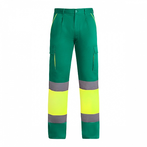 Men's high-visibility work trousers Roly Enix 235 g (HV9321) - Photo