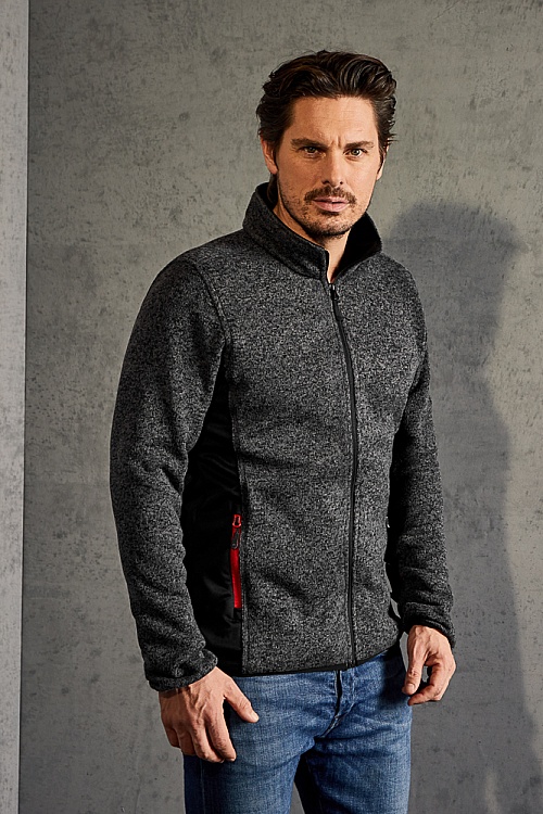 Men's knitted fleece jacket Promodoro Knit Jacket Workwear (P-7700) - Photo