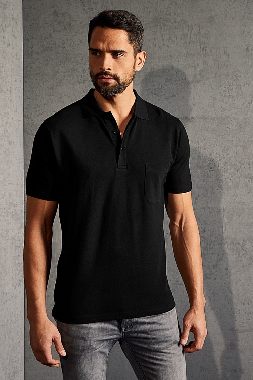 Men's polo shirt with pocket Promodoro Men’s Heavy Polo Pocket (P-4100) - Photo