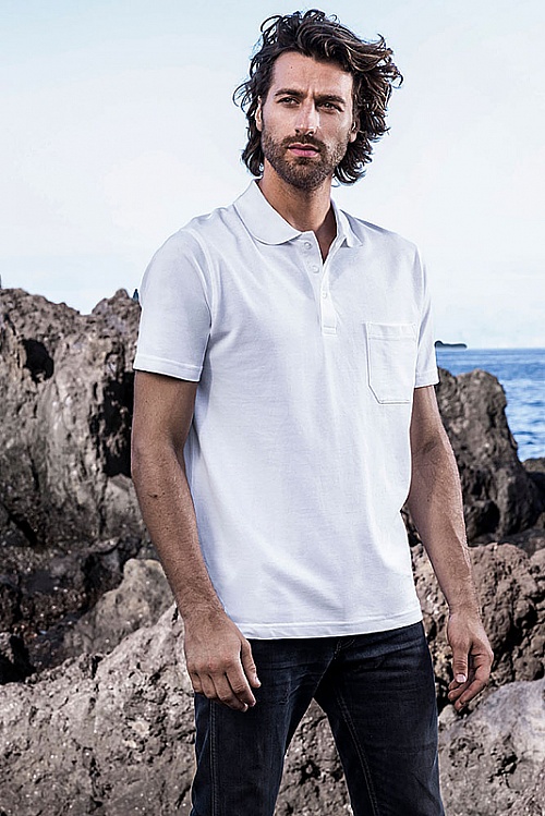 Men's polo shirt with pocket Promodoro Men’s Heavy Polo Pocket (P-4100) - Photo
