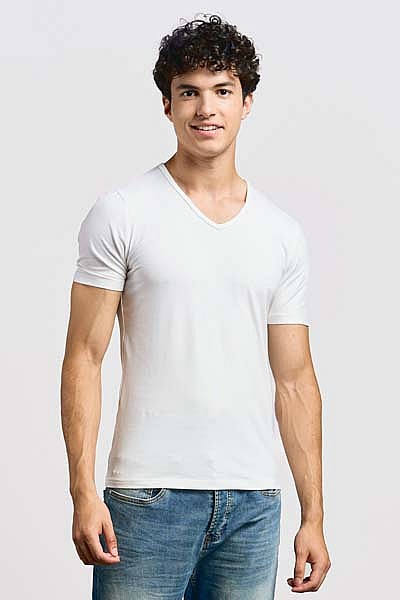 Men's slim fit V-neck T-shirt Promodoro Men’s Slim Fit V-Neck-T (P-3082) - Photo