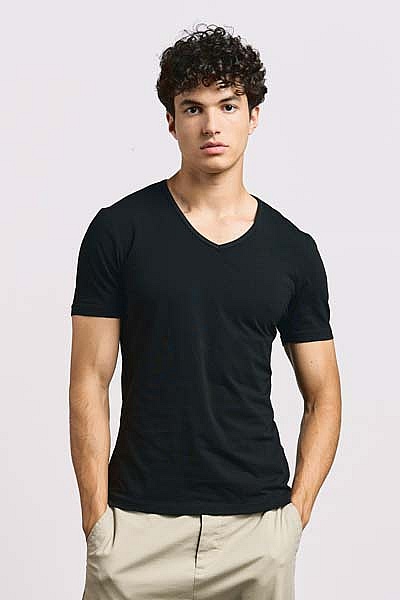 Men's slim fit V-neck T-shirt Promodoro Men’s Slim Fit V-Neck-T (P-3082) - Photo