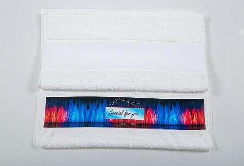 OLIMA TOWEL WITH SUBLIMATION BORDURE (OLS400) - Photo