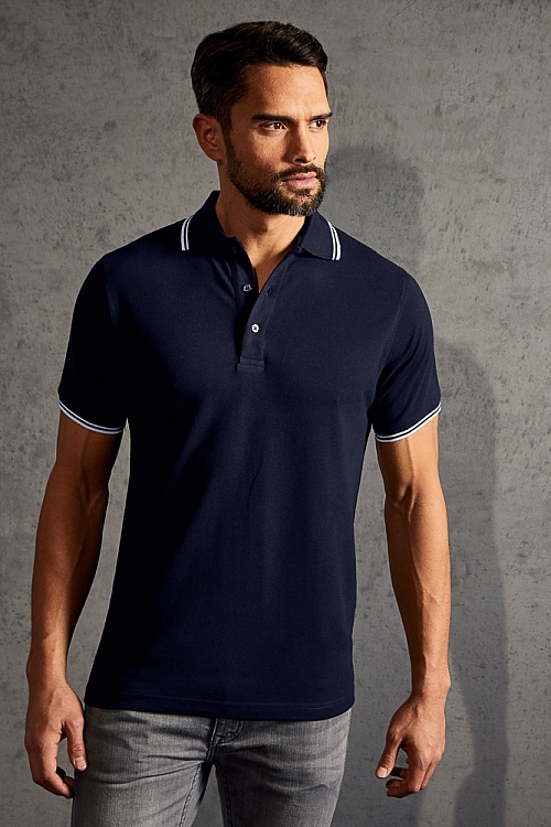 Promodoro Men's Polo Contrast Stripes (P-4900) - Zdjęcie