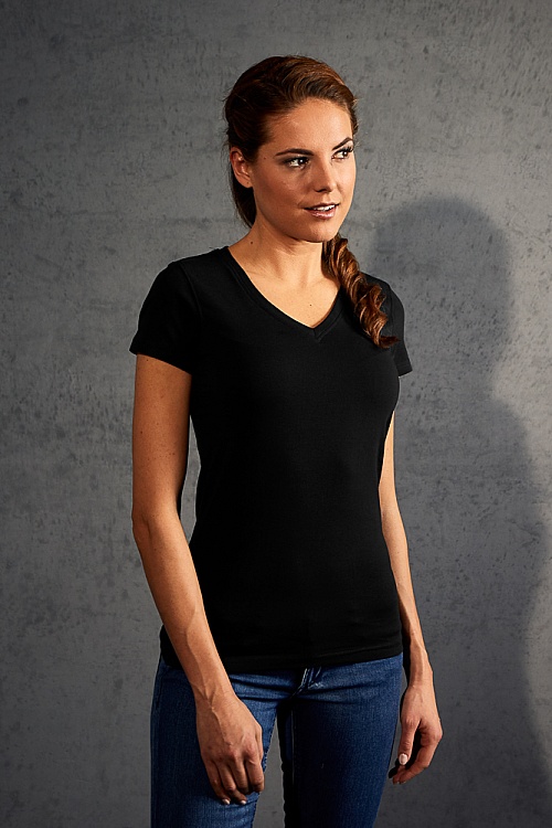 Promodoro Women's Slim Fit V-Neck-T (P-3086) - Zdjęcie