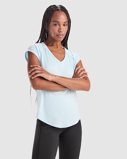 ROLY AVUS T-shirt V-neck 160 g (CA6658) - Zdjęcie