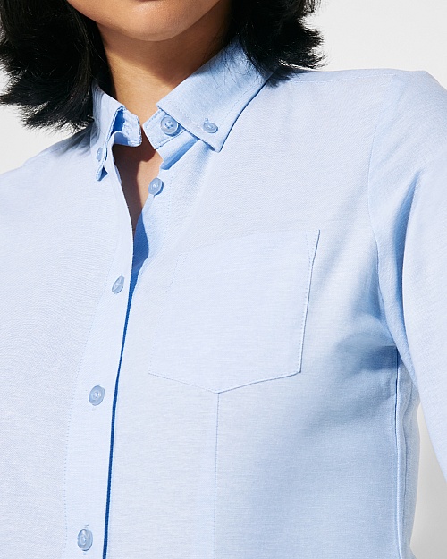 ROLY OXFORD WOMAN L/S Shirt 140 g (CM5068) - Zdjęcie