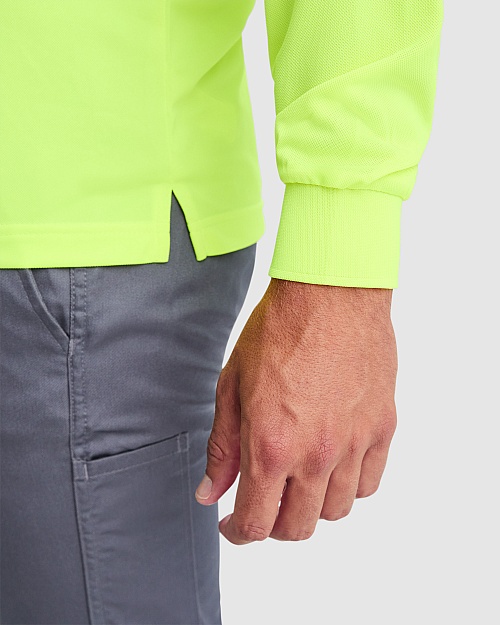 ROLY POLARIS High-Visibility L/S Polo (HV9306) - Zdjęcie