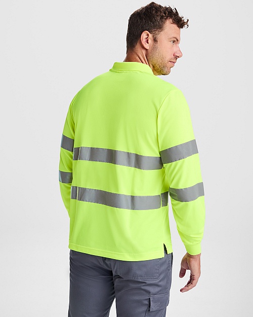 ROLY POLARIS High-Visibility L/S Polo (HV9306) - Zdjęcie