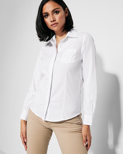 ROLY SOFIA L/S Slim-Fit Shirt 130 g (CM5161) - Zdjęcie