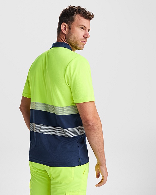 ROLY VEGA High-Visibility Polo Shirt (HV9315) - Zdjęcie