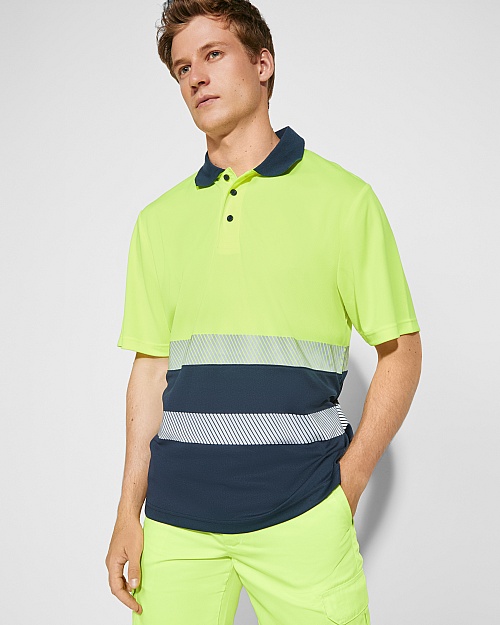 ROLY VEGA High-Visibility Polo Shirt (HV9315) - Zdjęcie