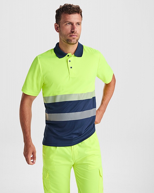 ROLY VEGA High-Visibility Polo Shirt (HV9315) - Zdjęcie